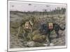 German Shepherd Dogs Used by the Red Cross to Locate Wounded Soldiers-null-Mounted Art Print