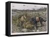 German Shepherd Dogs Used by the Red Cross to Locate Wounded Soldiers-null-Framed Stretched Canvas