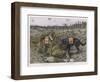 German Shepherd Dogs Used by the Red Cross to Locate Wounded Soldiers-null-Framed Art Print