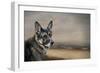 German Shepherd Dreaming of the Beach-Jai Johnson-Framed Giclee Print