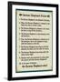 German Shepherd House Rules Humor-null-Framed Art Print