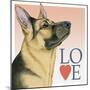 German Shepherd Love-Tomoyo Pitcher-Mounted Giclee Print