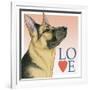 German Shepherd Love-Tomoyo Pitcher-Framed Giclee Print