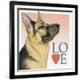 German Shepherd Love-Tomoyo Pitcher-Framed Giclee Print