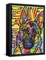 German Shepherd Luv-Dean Russo-Framed Stretched Canvas