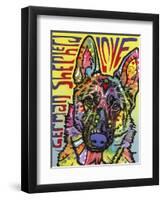 German Shepherd Luv-Dean Russo-Framed Premium Giclee Print