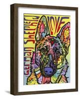 German Shepherd Luv-Dean Russo-Framed Giclee Print