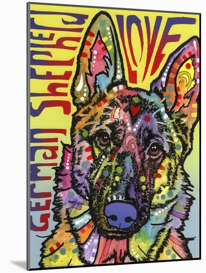 German Shepherd Luv-Dean Russo-Mounted Giclee Print