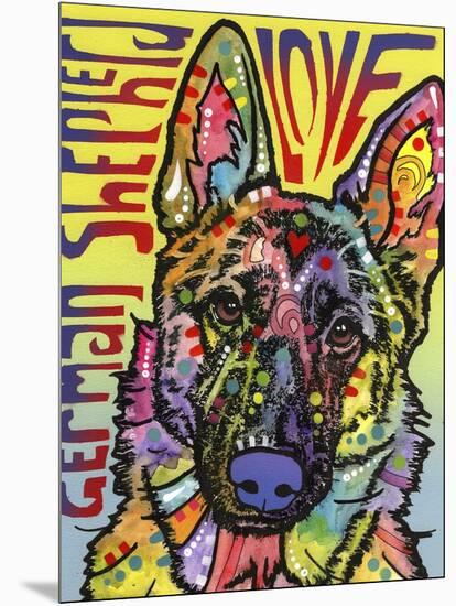 German Shepherd Luv-Dean Russo-Mounted Giclee Print