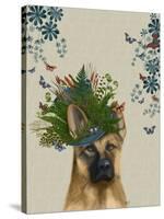 German Shepherd Milliners Dog-Fab Funky-Stretched Canvas