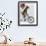 German Shepherd on Bicycle-Fab Funky-Framed Art Print displayed on a wall