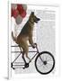 German Shepherd on Bicycle-Fab Funky-Framed Art Print