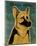 German Shepherd-John Golden-Mounted Giclee Print