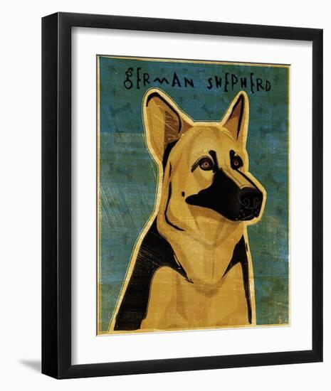 German Shepherd-John Golden-Framed Giclee Print