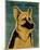 German Shepherd-John Golden-Mounted Giclee Print