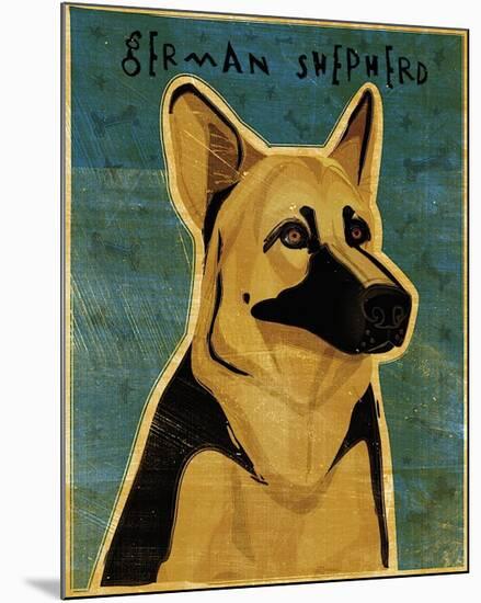 German Shepherd-John Golden-Mounted Giclee Print