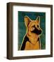 German Shepherd-John Golden-Framed Art Print