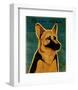 German Shepherd-John Golden-Framed Art Print