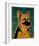 German Shepherd-John Golden-Framed Art Print