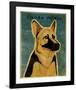 German Shepherd-John W^ Golden-Framed Art Print