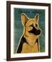 German Shepherd-John W^ Golden-Framed Art Print