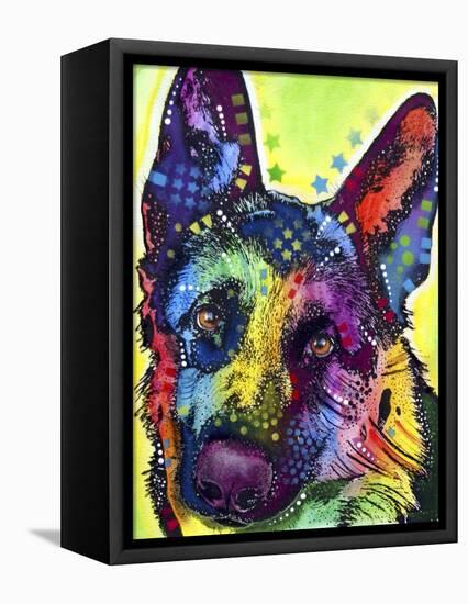 German Shepherd-Dean Russo-Framed Stretched Canvas