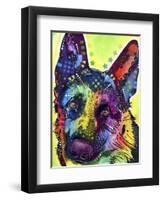 German Shepherd-Dean Russo-Framed Premium Giclee Print