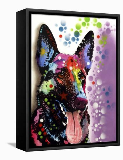 German Shepherd-Dean Russo-Framed Stretched Canvas