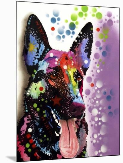 German Shepherd-Dean Russo-Mounted Giclee Print