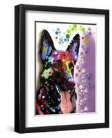 German Shepherd-Dean Russo-Framed Premium Giclee Print