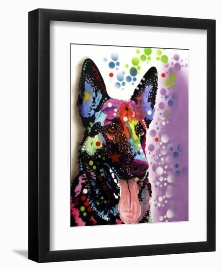 German Shepherd-Dean Russo-Framed Premium Giclee Print