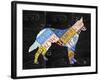 German Shepherd-Design Turnpike-Framed Giclee Print