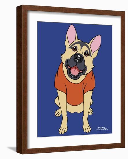 German Shepherd-Tomoyo Pitcher-Framed Giclee Print