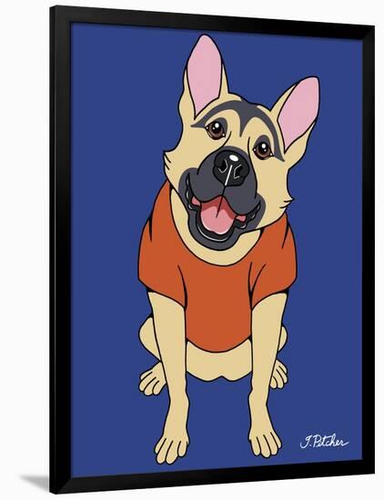 German Shepherd-Tomoyo Pitcher-Framed Premium Giclee Print