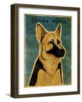 German Shepherd-John W Golden-Framed Giclee Print