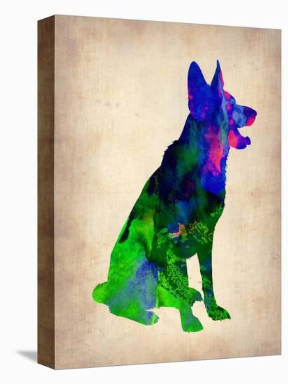 German Sheppard Watercolor-NaxArt-Stretched Canvas