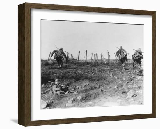 German Shock Troops Training at Sedan During World War I-Robert Hunt-Framed Photographic Print