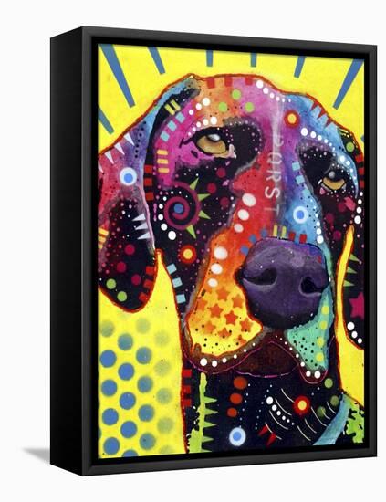 German Short Hair Pointer-Dean Russo-Framed Stretched Canvas