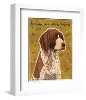 German Shorthaired Pointer-John W^ Golden-Framed Art Print