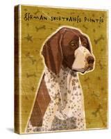 German Shorthaired Pointer-John W Golden-Stretched Canvas