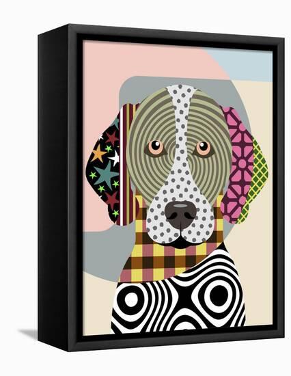 German Shorthaired Pointer-Lanre Adefioye-Framed Stretched Canvas