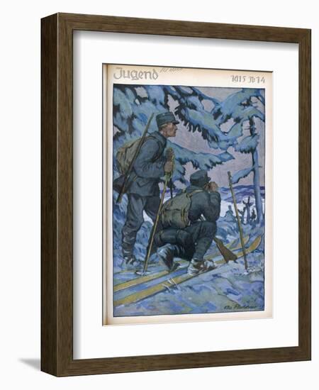 German Ski Patrol-Otto Flechtner-Framed Art Print