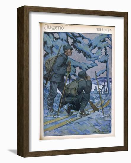 German Ski Patrol-Otto Flechtner-Framed Art Print