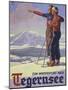 German Ski Poster-Harry Mayer-Mounted Photographic Print