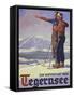 German Ski Poster-Harry Mayer-Framed Stretched Canvas