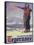 German Ski Poster-Harry Mayer-Framed Stretched Canvas