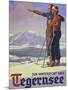 German Ski Poster-Harry Mayer-Mounted Photographic Print