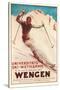 German Ski Poster-null-Stretched Canvas