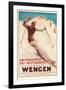 German Ski Poster-null-Framed Art Print