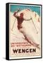 German Ski Poster-null-Framed Stretched Canvas